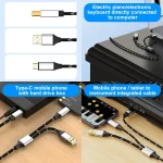 2 in 1 Type-C and USB-A to USB-B MIDI Instruments Printer Cable, Length: 1m, 1m - Image 8