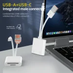 NK-101Y TL Pro USB-C / Type-C, 8 Pin, USB to TF, SD Card Slot Multi-function Card Reader, NK-101Y TL Pro - Image 3