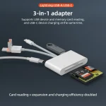 NK-1011TL Pro USB-C / Type-C, 8 Pin, USB to USB-C / Type-C, USB, CF, TF, SD Card Slot Card Reader Adapter, NK-1011TL Pro - Image 2