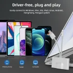 NK-1033TL Pro USB-C / Type-C, 8 Pin, USB to USB-C / Type-C, 2 x USB, RJ45, 3.5mm Multi-function Adapter, NK-1033TL Pro - Image 6