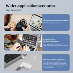 NK-1040TL Pro USB-C / Type-C, 8 Pin, USB to USB-C / Type-C, 8 Pin, Micro USB, TF, SD Card Reader Adapter, NK-1040TL Pro - Image 5