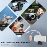 NK-1040TL Pro USB-C / Type-C, 8 Pin, USB to USB-C / Type-C, 8 Pin, Micro USB, TF, SD Card Reader Adapter, NK-1040TL Pro - Image 6