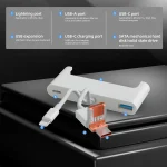 NK-1046TL Pro USB-C / Type-C, 8 Pin, USB to USB-C / Type-C, USB, SATA Interface Multi-function Adapter, NK-1046TL Pro - Image 3