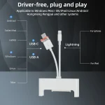NK-1046TL Pro USB-C / Type-C, 8 Pin, USB to USB-C / Type-C, USB, SATA Interface Multi-function Adapter, NK-1046TL Pro - Image 6