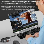 NK-1058 USB-C / Type-C, 8 Pin, USB Interface 6 in 1 Multi-function Adapter, NK-1058 - Image 5