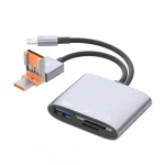 NK-3041TL Pro USB-C / Type-C, 8 Pin, USB to USB, TF / SD Card Multi-function Card Reader Adapter, NK-3041TL Pro
