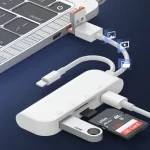 NK-9109TL Pro USB-C / Type-C, 8 Pin, USB to USB-C / Type-C, USB, TF / SD Card Multi-function Adapter, NK-9109TL Pro - Image 8