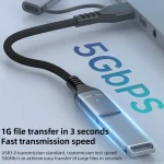 ADS-619 2 in 1 Type-C and 8 Pin to USB 3.0 OTG Adapter - Image 2