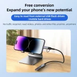 ADS-619 2 in 1 Type-C and 8 Pin to USB 3.0 OTG Adapter - Image 4