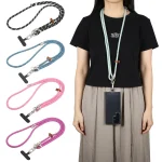 8mm Silver Buckle Adjustable Anti-lost Crossbody Mobile Phone Neck Lanyard - Image 2
