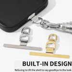 360 Degree Rotation T-shape Metal Mobile Phone Lanyard Fixing Gasket - Image 3