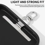 360 Degree Rotation T-shape Metal Mobile Phone Lanyard Fixing Gasket - Image 4