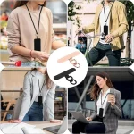 360 Degree Rotation Oval Metal Mobile Phone Lanyard Fixing Gasket - Image 5