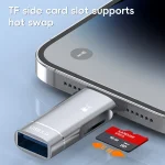 2 in 1 8 Pin to USB and TF Card Reader Adapter, 8 Pin to USB and TF Card - Image 7
