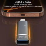 2 in 1 8 Pin to USB and Type-C Charging OTG Adapter, 8 Pin to USB and Type-C - Image 3