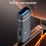 2 in 1 Type-C to USB and Type-C Charging OTG Adapter, Type-C to USB and Type-C - Image 2