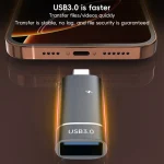 2 in 1 Type-C to USB and Type-C Charging OTG Adapter, Type-C to USB and Type-C - Image 3