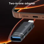 2 in 1 8 Pin to USB and Type-C Earphone Adapter - Image 2