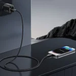 USAMS SJ741 30W USB-C / Type-C to 8 Pin Zinc Alloy Digital Display Fast Data Cable, Length: 1.2m, SJ741USB01, SJ741USB02 - Image 3