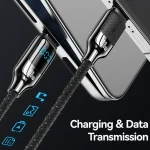 USAMS SJ742 100W USB-C / Type-C to USB-C / Type-C Zinc Alloy Digital Display Fast Data Cable, Length: 1.2m, SJ742USB01, SJ742USB02 - Image 9