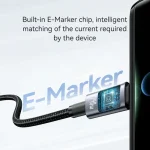 USAMS SJ737 240W 6 in 1 Aluminum Alloy Fast Data Charging Cable, Length: 1.2m, SJ737USB01 - Image 2