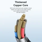 USAMS SJ737 240W 6 in 1 Aluminum Alloy Fast Data Charging Cable, Length: 1.2m, SJ737USB01 - Image 3