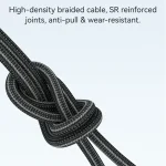 USAMS SJ737 240W 6 in 1 Aluminum Alloy Fast Data Charging Cable, Length: 1.2m, SJ737USB01 - Image 4