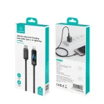 USAMS SJ743 30W USB-C / Type-C to 8 Pin Zinc Alloy Fast Data Cable, Length: 1.2m, SJ743USB01, SJ743USB02 - Image 7