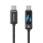 USAMS SJ744 100W USB-C / Type-C to USB-C / Type-C Zinc Alloy Fast Data Cable, Length: 1.2m, SJ744USB01, SJ744USB02