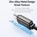 USAMS SJ744 100W USB-C / Type-C to USB-C / Type-C Zinc Alloy Fast Data Cable, Length: 1.2m, SJ744USB01, SJ744USB02 - Image 3