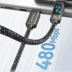 USAMS SJ744 100W USB-C / Type-C to USB-C / Type-C Zinc Alloy Fast Data Cable, Length: 1.2m, SJ744USB01, SJ744USB02 - Image 6