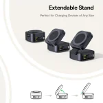 Baseus OS PicoGo Qi2 67W 2 in 1 Magnetic Wireless Charger with 1m Type-C to Type-C Elbow Data Cable - Image 7