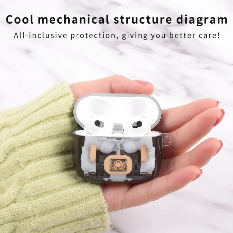 EDA007281101A_4.webp Mechanical Structure Earbuds Box Protective Case, For AirPods 4 - Image 5