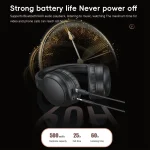 TOTUDESIGN BE-2-HP ANC Wireless Bluetooth V5.3 Foldable Headphones - Image 7