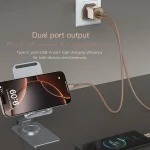 TOTUDESIGN HC-9 30W USB-A to Type-C GaN Fast Charger, EU Plug with Type-C to Type-C Cable, EU Plug with Type-C to 8 Pin Cable, UK Plug with Type-C to Type-C Cable, UK Plug with Type-C to 8 Pin Cable - Image 3