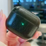 Crazy Horse Texture PU Earbuds Box PC Case with Hook, For AirPods 4