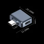 Type-C / USB-C to 8 Pin Earphone Side Bend Adapter - Image 2