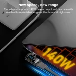 Smart Digital Display Side Bend Charging Adapter, Type-C Male to Type-C Female - Image 6