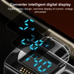 Smart Digital Display Side Bend Charging Adapter, Type-C Male to Type-C Female - Image 7