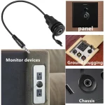 3.5mmTRS Stereo Thread Fixed Embedded Ground Plug Panel Audio Cable, Length: 0.3m, Male to Female, Female to Female - Image 6