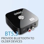 ONTEN BT103 NFC Desktop Bluetooth 5.3 Audio Receiver Adapter, BT103 - Image 4