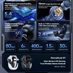 REMAX Gamebuds G7 2.4G Gaming TWS Stereo Wireless Bluetooth Earphones with Breathing Light, Gamebuds G7 Black, Gamebuds G7 White - Image 6