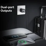 USAMS CC261 20W GaN Mini Type-C / USB-C Dual Port Fast Charger with Cable, CC261 - Image 5