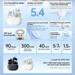 REMAX CozyPods W7N Pro ANC+ENC Dual Noise Reduction Bluetooth 5.4 Earphones - Image 2