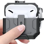 Non-slip TPU+PC Shockproof Earphones Case with Hook, For AirPods 4 - Image 4
