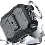 Non-slip TPU+PC Shockproof Earphones Case with Hook, For AirPods 4 - Image 8