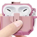 TPU + PC Shockproof Earphones Case with Hook, For AirPods 4 - Image 4