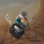 Carbon Fiber Texture TPU Shockproof Protective Earphone Case with Hook, For AirPods 4 - Image 7