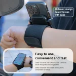 Elastic Wristband Hands Free Phone Clamp Holder, 24cm, 38cm, 24cm + 38cm - Image 3