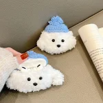 Cute Plush Puppy Bluetooth Earphone Protective Case, For AirPods Pro 2, For AirPods 3, For AirPods Pro - Image 3